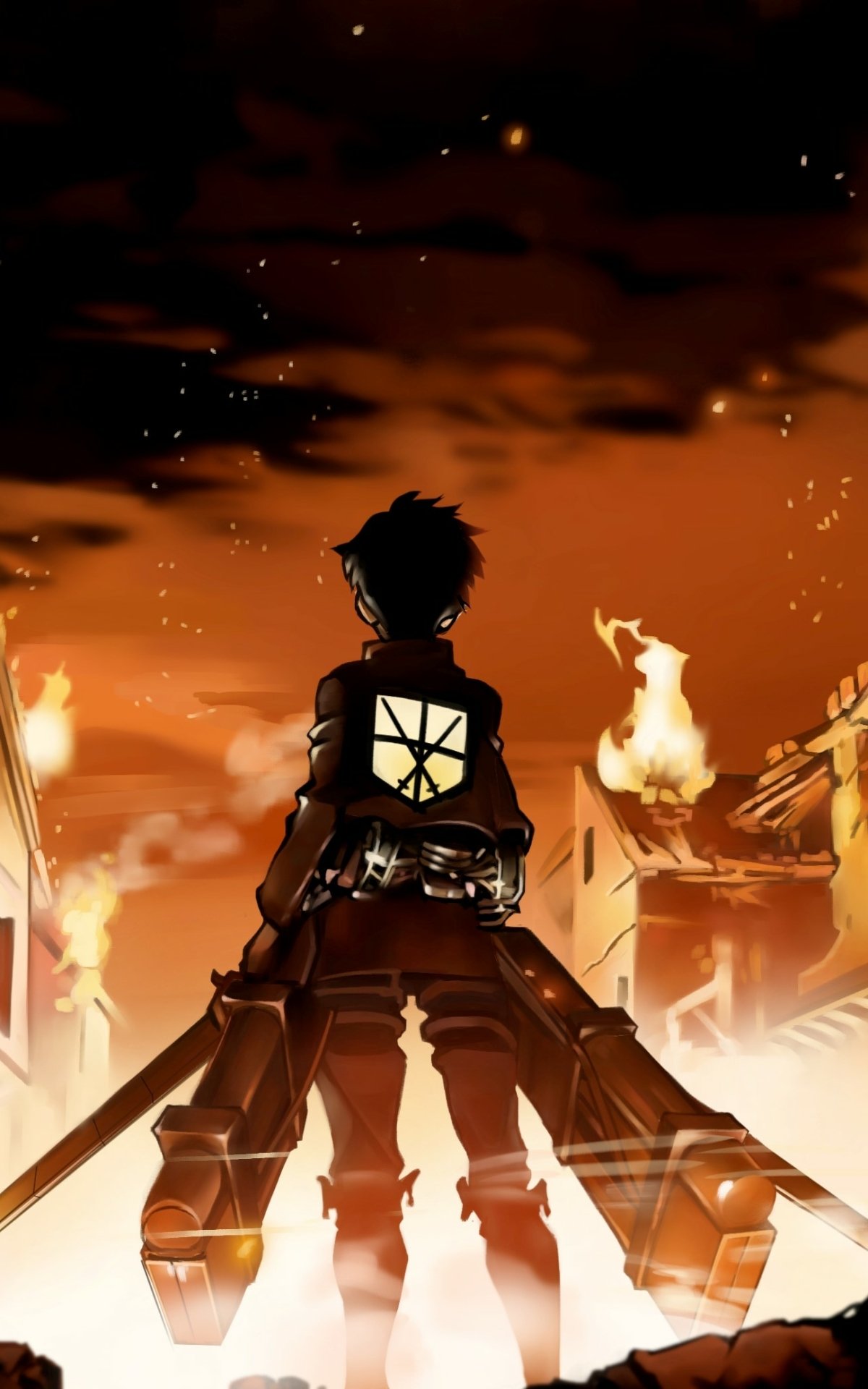 Download Eren Yeager Anime Attack On Titan Phone Wallpaper