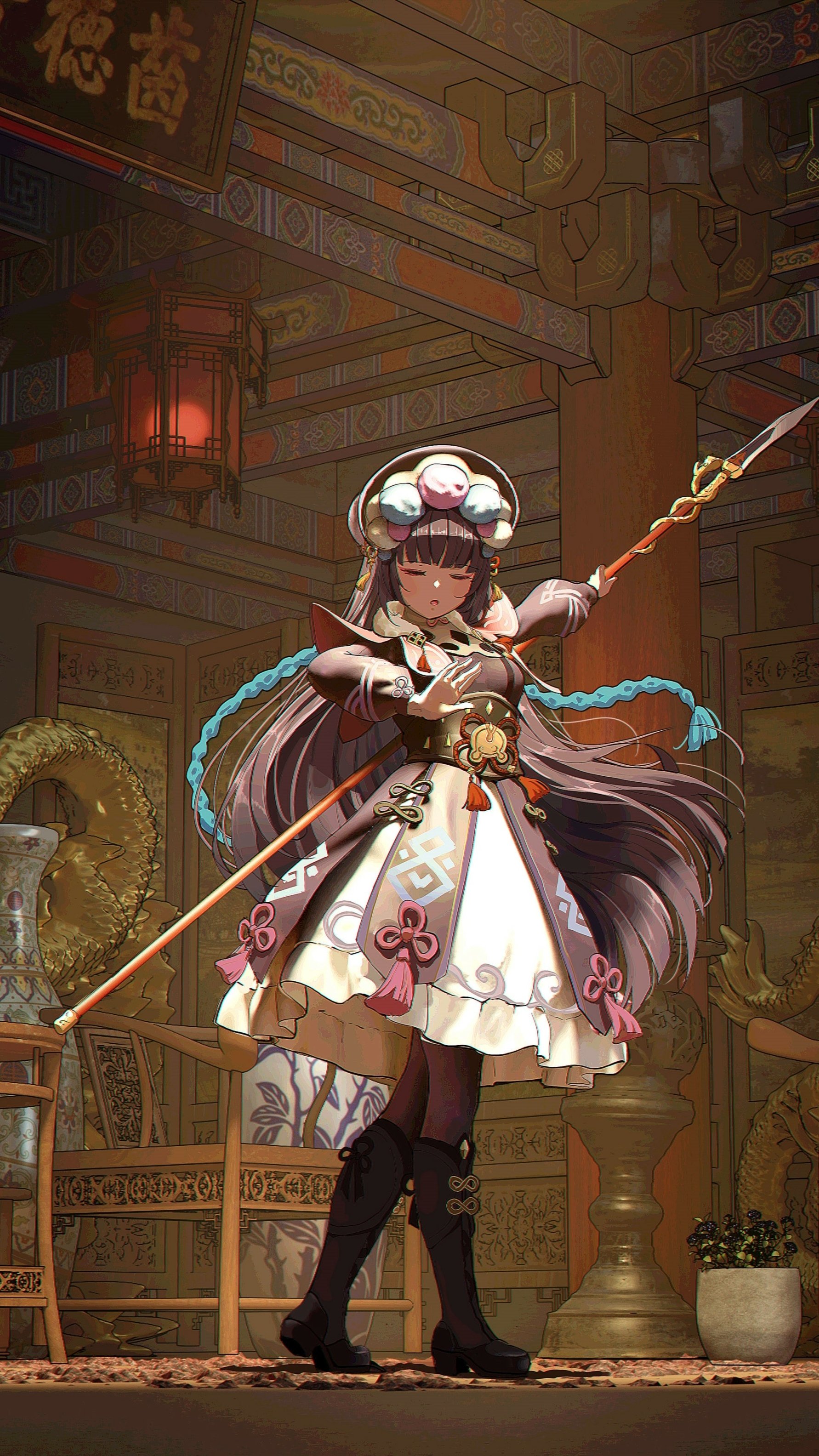 Download Yun Jin (Genshin Impact) Video Game Genshin Impact Phone Wallpaper