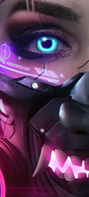 Sci Fi cyberpunk Phone Wallpaper