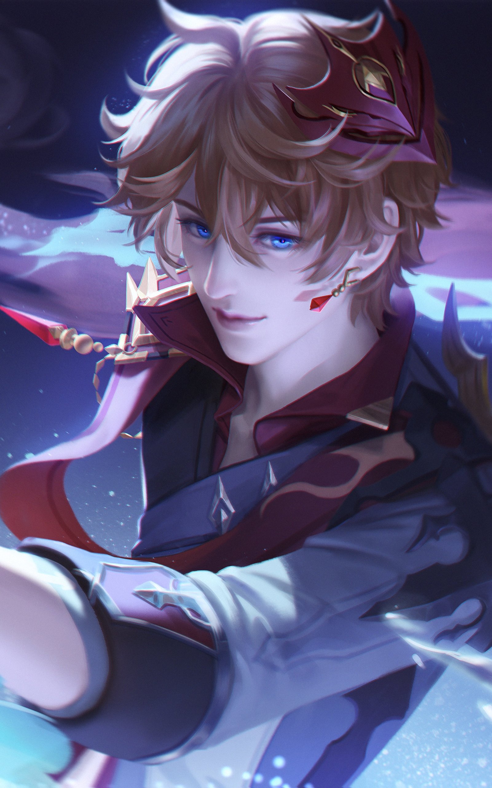 Download Tartaglia Childe (Genshin Impact) Video Game Genshin Impact Phone Wallpaper