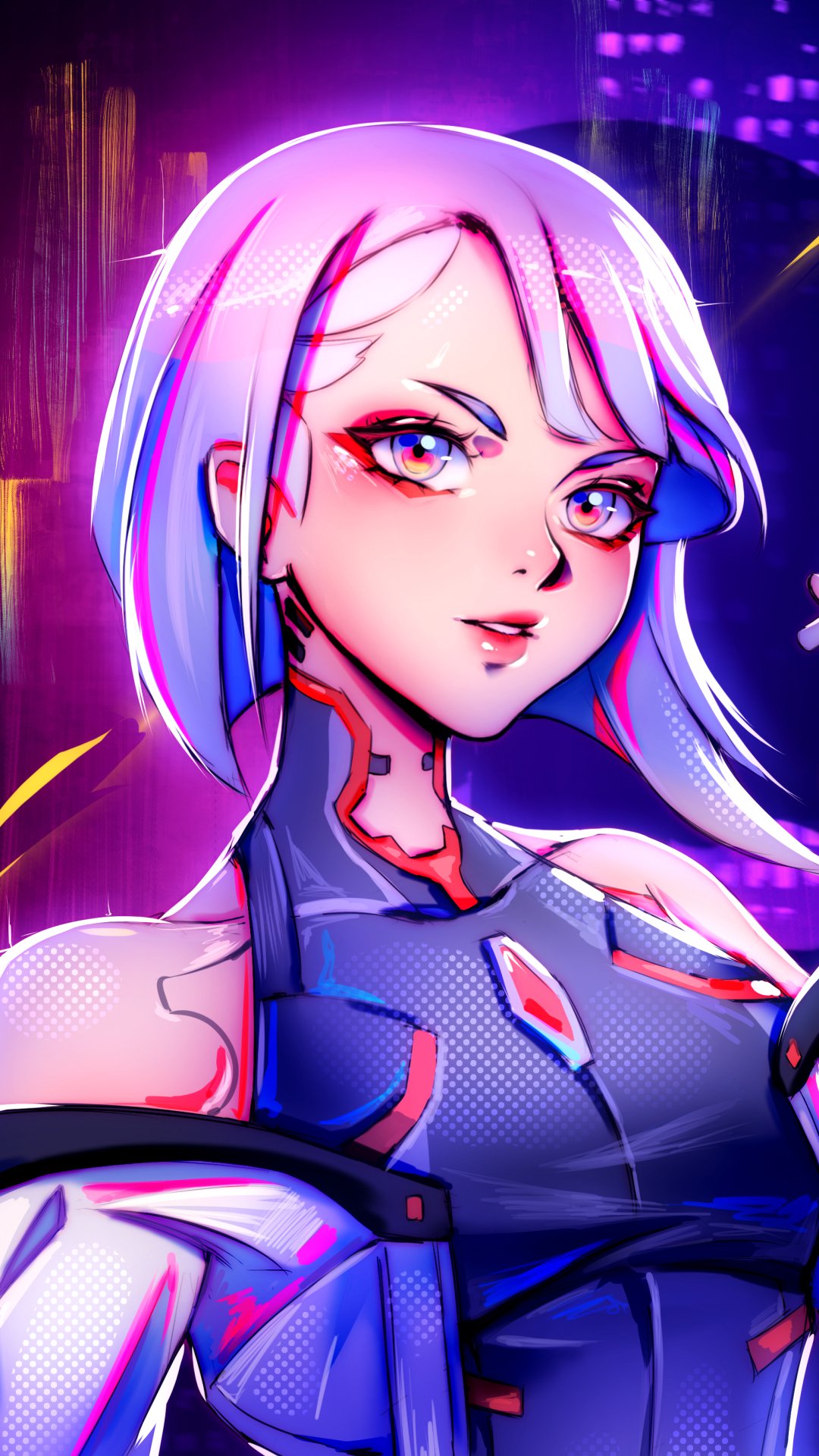 Download Lucy (Cyberpunk: Edgerunners) Anime Cyberpunk: Edgerunners Phone Wallpaper