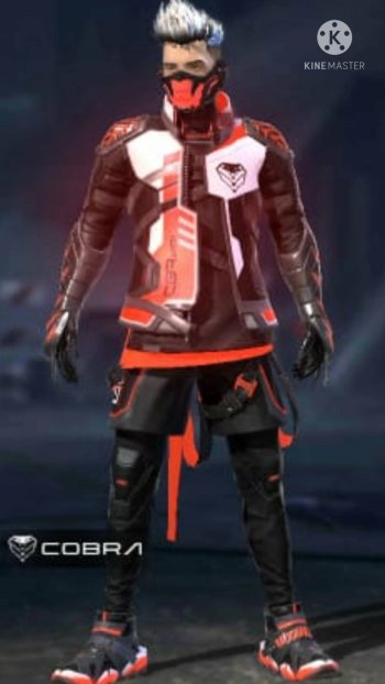 Phone wallpaper featuring a Garena Free Fire character in futuristic combat gear, designed for display on iPhones and Android devices.