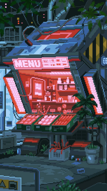 artistic pixel art Phone Wallpaper