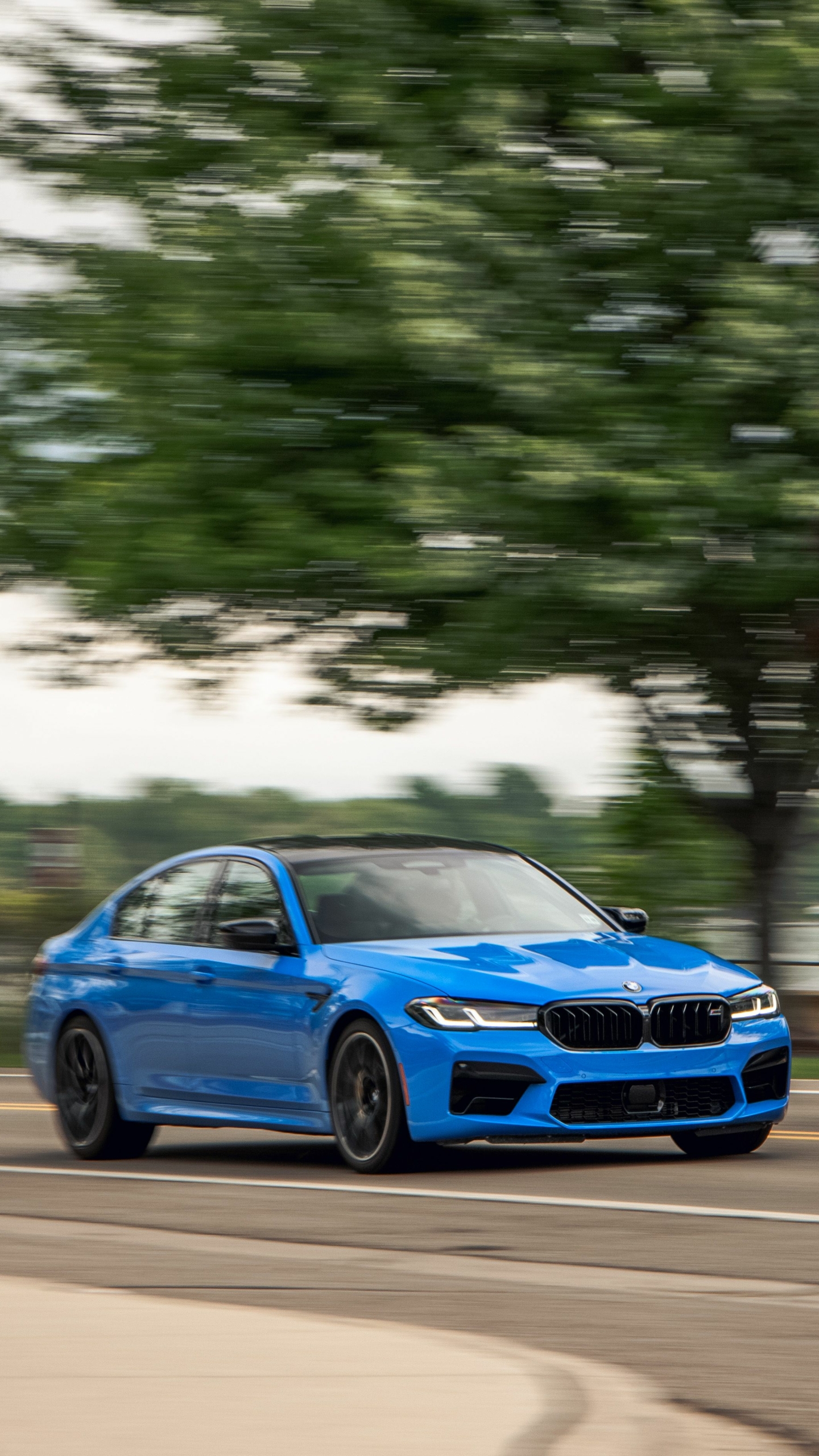 Blue 2021 BMW M5 Competition (F90)