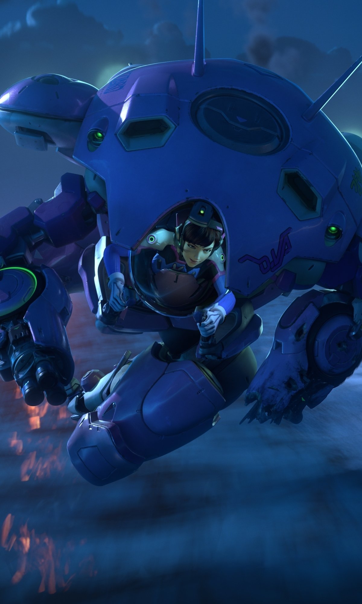 Download D.Va (Overwatch) Video Game Overwatch Phone Wallpaper