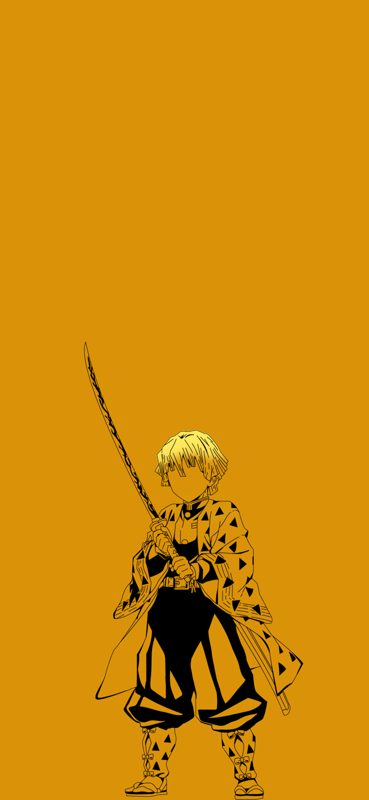 Download Zenitsu Agatsuma Anime Demon Slayer: Kimetsu No Yaiba Phone Wallpaper