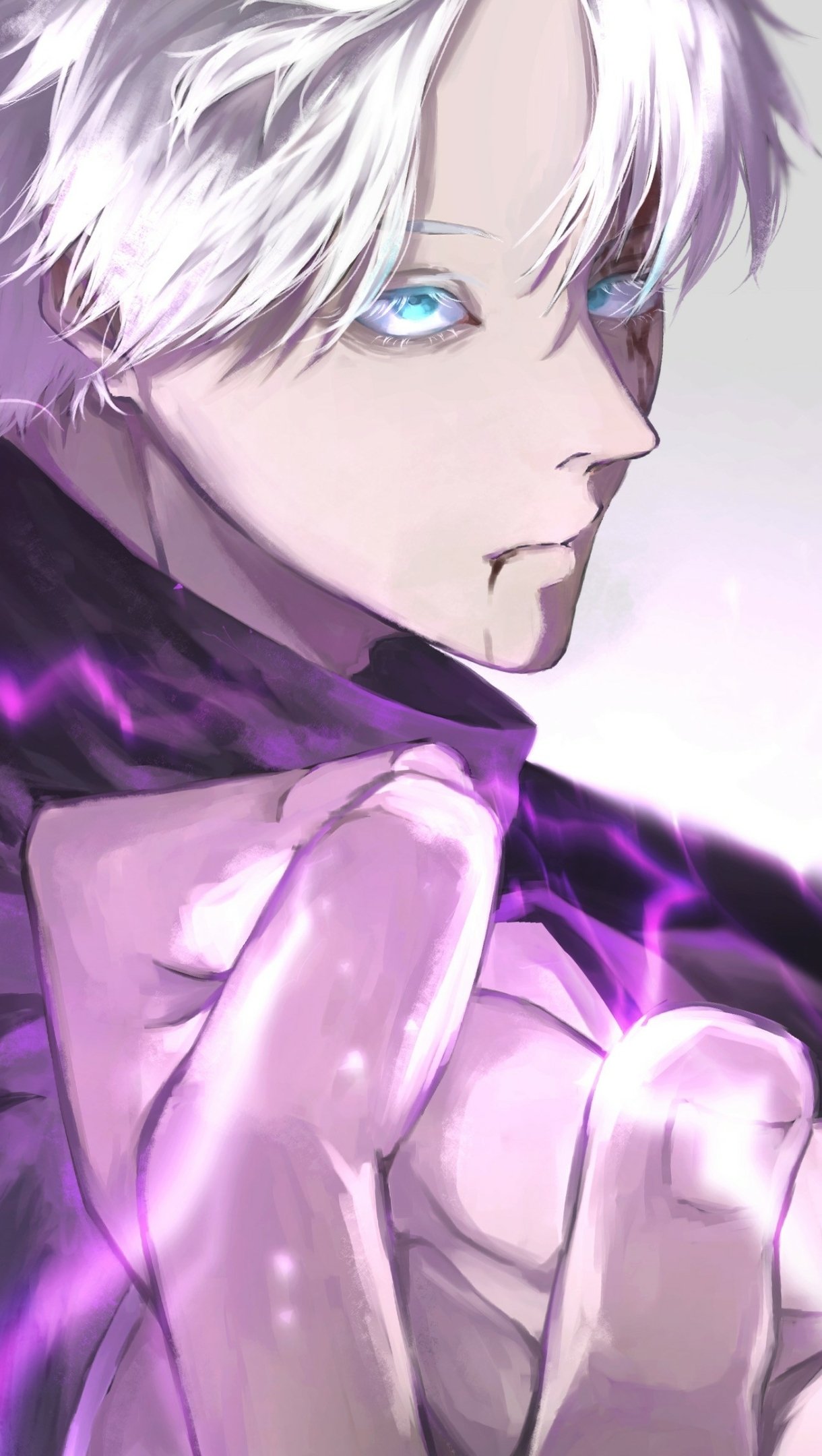 Satoru Gojo — Jujutsu Kaisen: Azure Gaze (Phone Wallpaper)