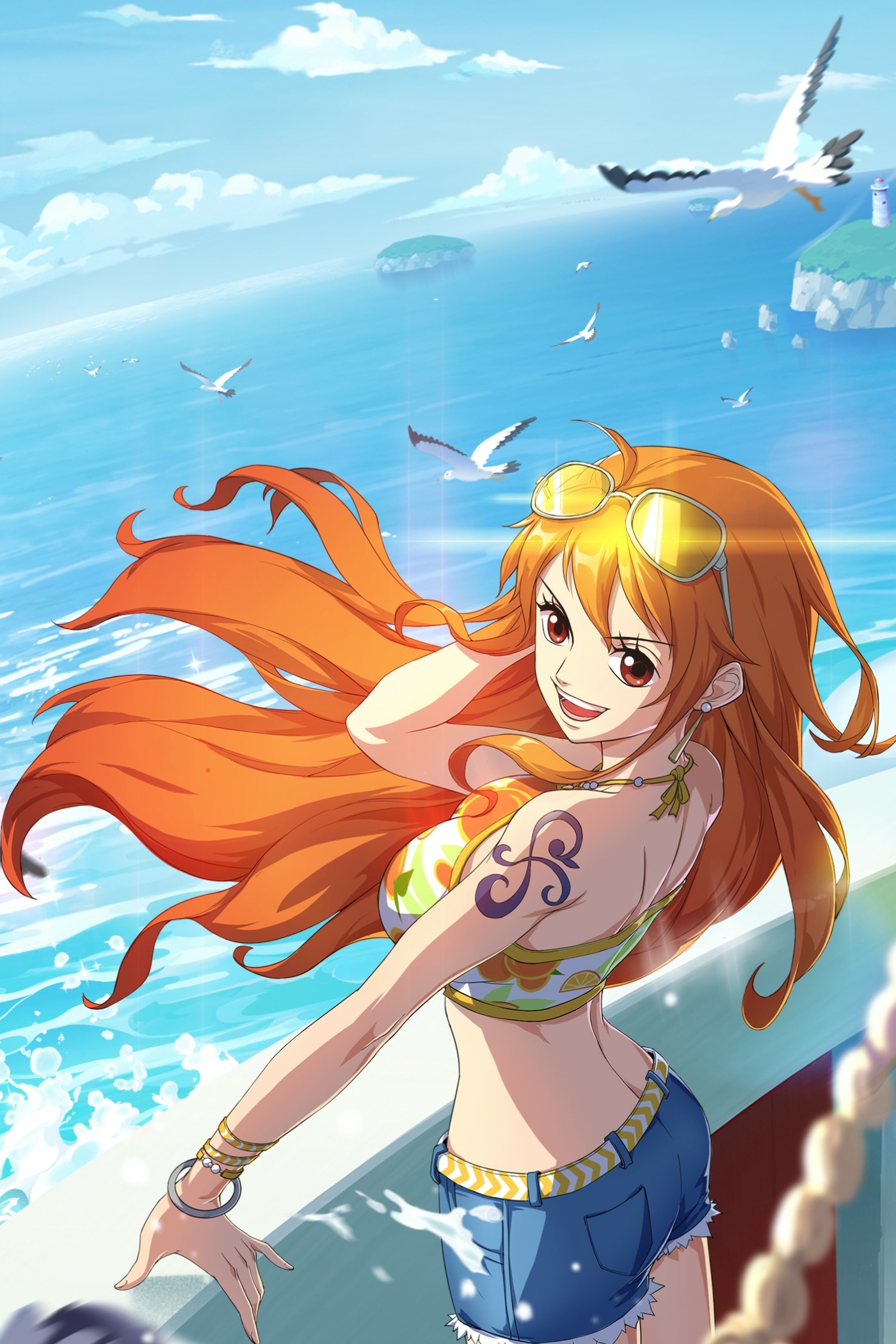 Nami, one piece, HD phone wallpaper