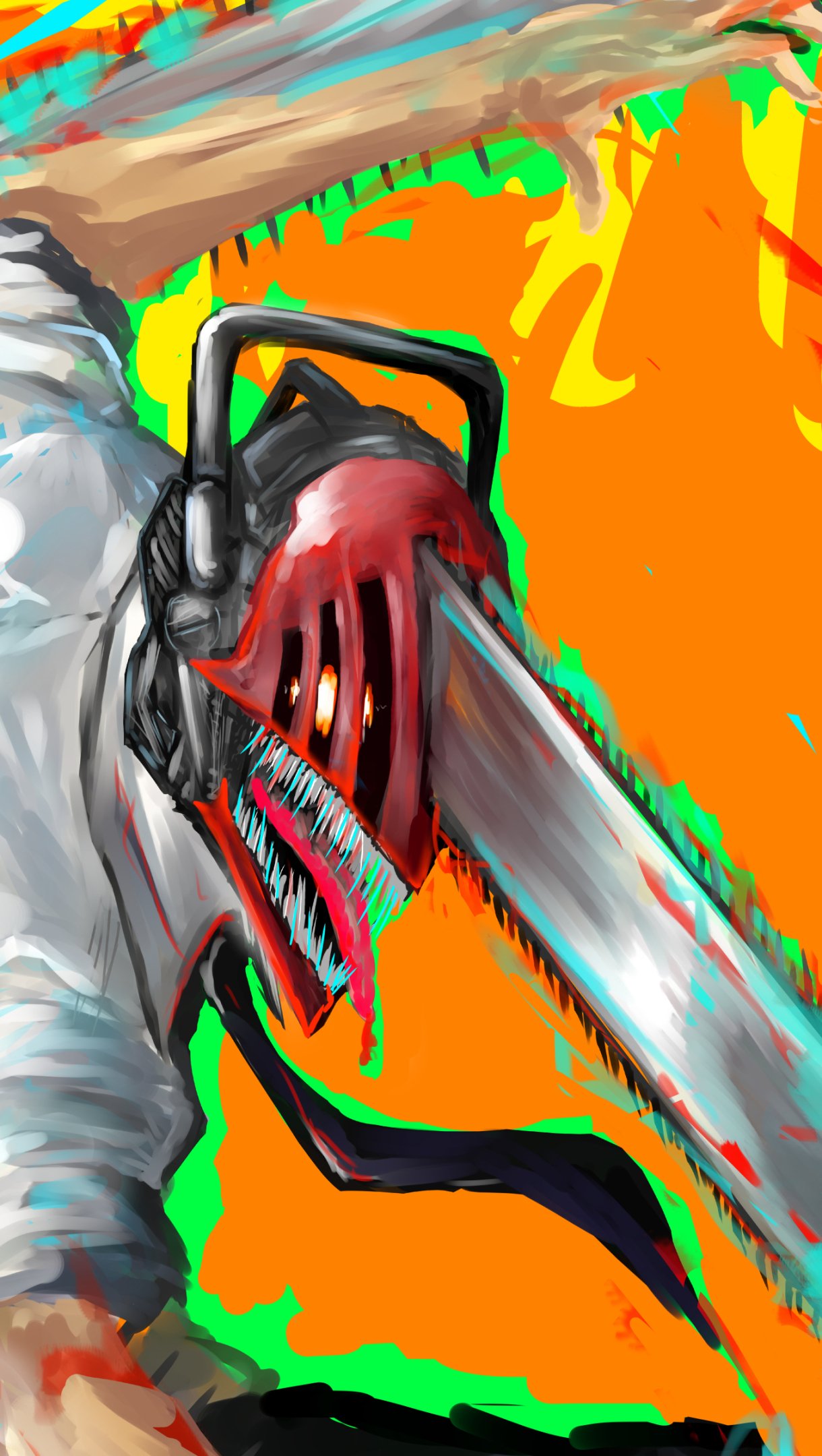 Download Denji (Chainsaw Man) Anime Chainsaw Man Phone Wallpaper
