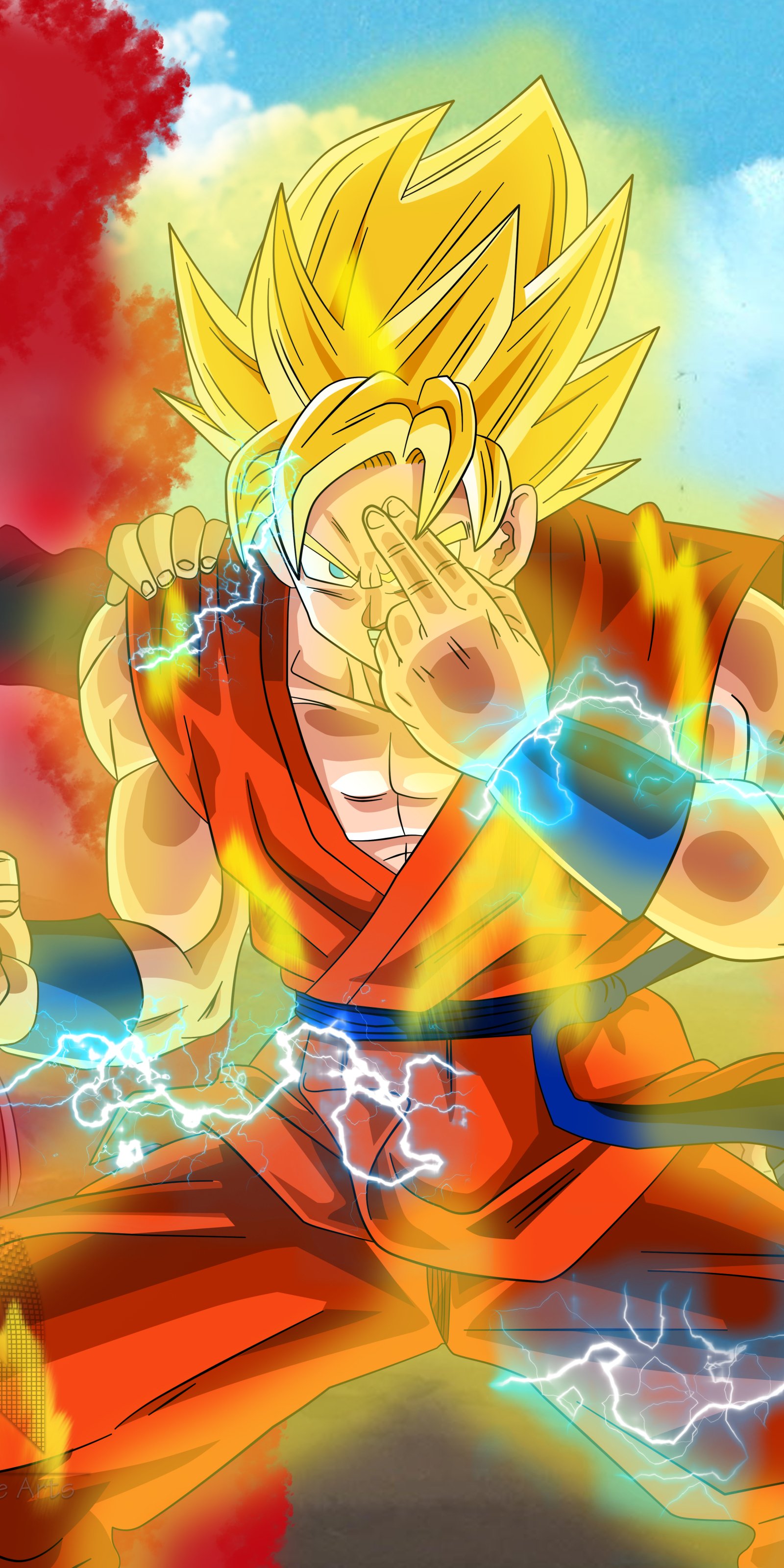 Download Goku Video Game Jump Force Super Saiyan Phone Wallpaper