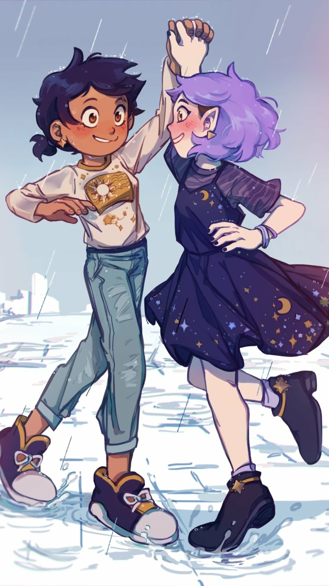 Download Amity Blight Luz Noceda TV Show The Owl House Phone Wallpaper