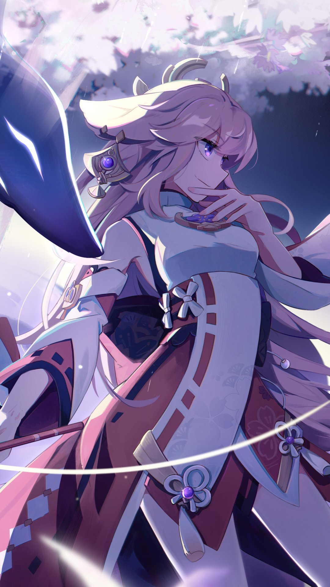 Download Yae Miko Guuji (Genshin Impact) Video Game Genshin Impact Phone Wallpaper