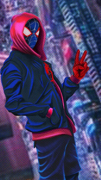 spider man movie Spider-Man: Into The Spider-Verse Phone Wallpaper