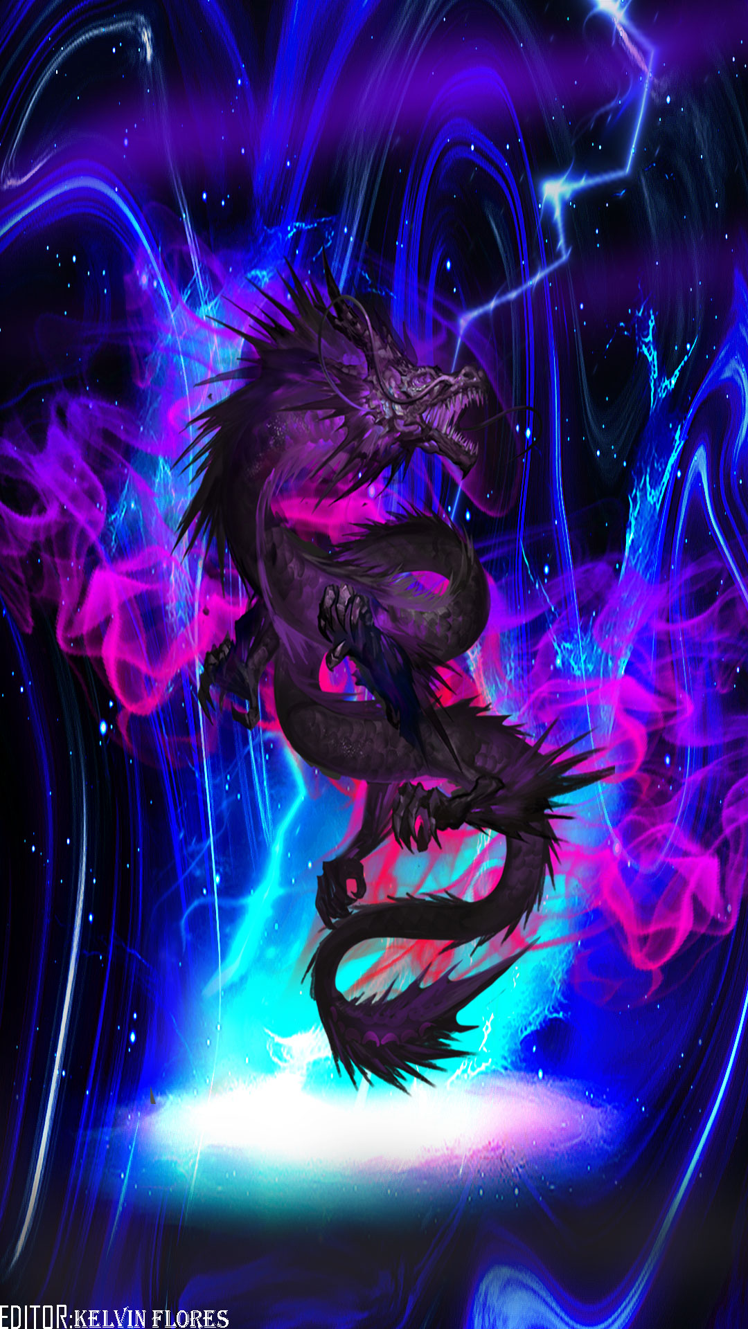 Fantasy Dragon Phone Wallpaper by kelvin
