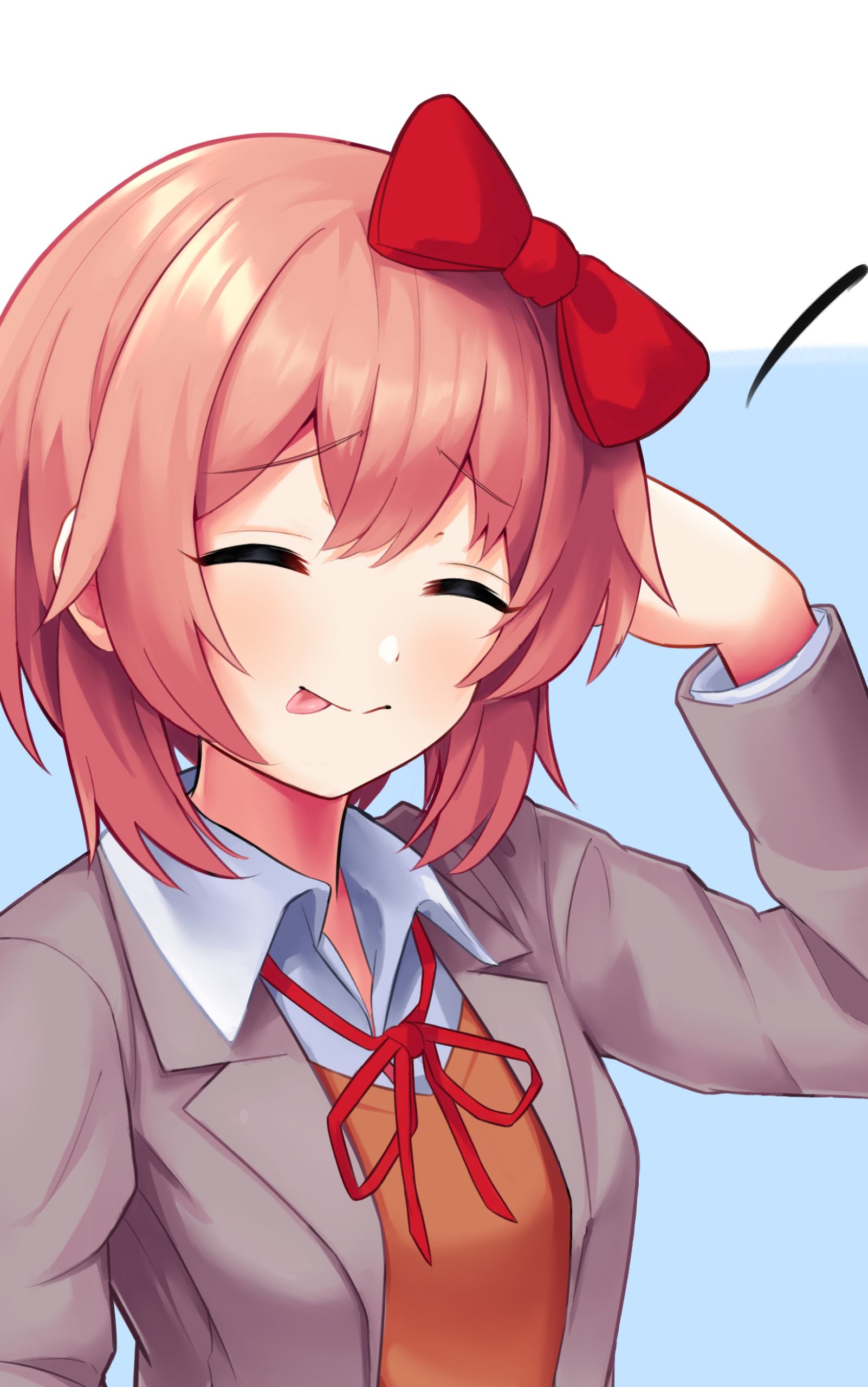 Sayori - Doki Doki Literature Club! by Sascha - Mobile Abyss