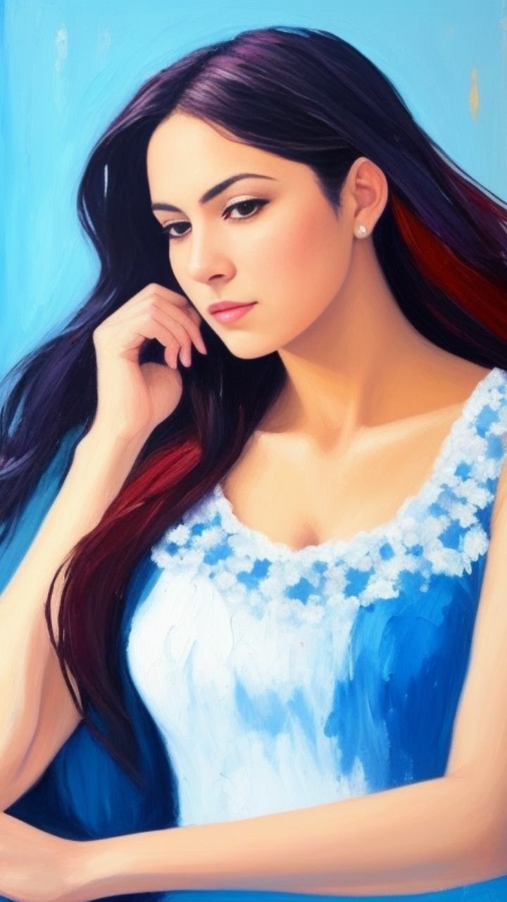 Download Oil Painting Portrait Phone Wallpaper by Young.Z Hunk