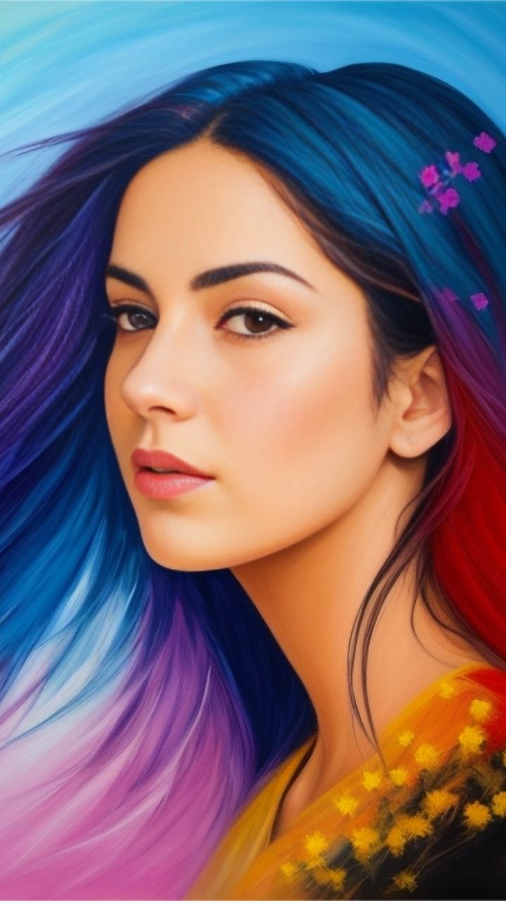 Download Oil Painting Portrait Phone Wallpaper by Young.Z Hunk