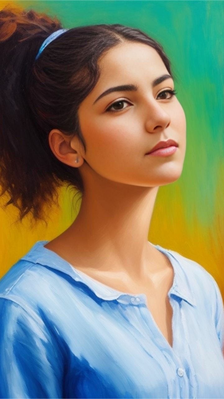 Download Oil Painting Portrait Phone Wallpaper by Young.Z Hunk