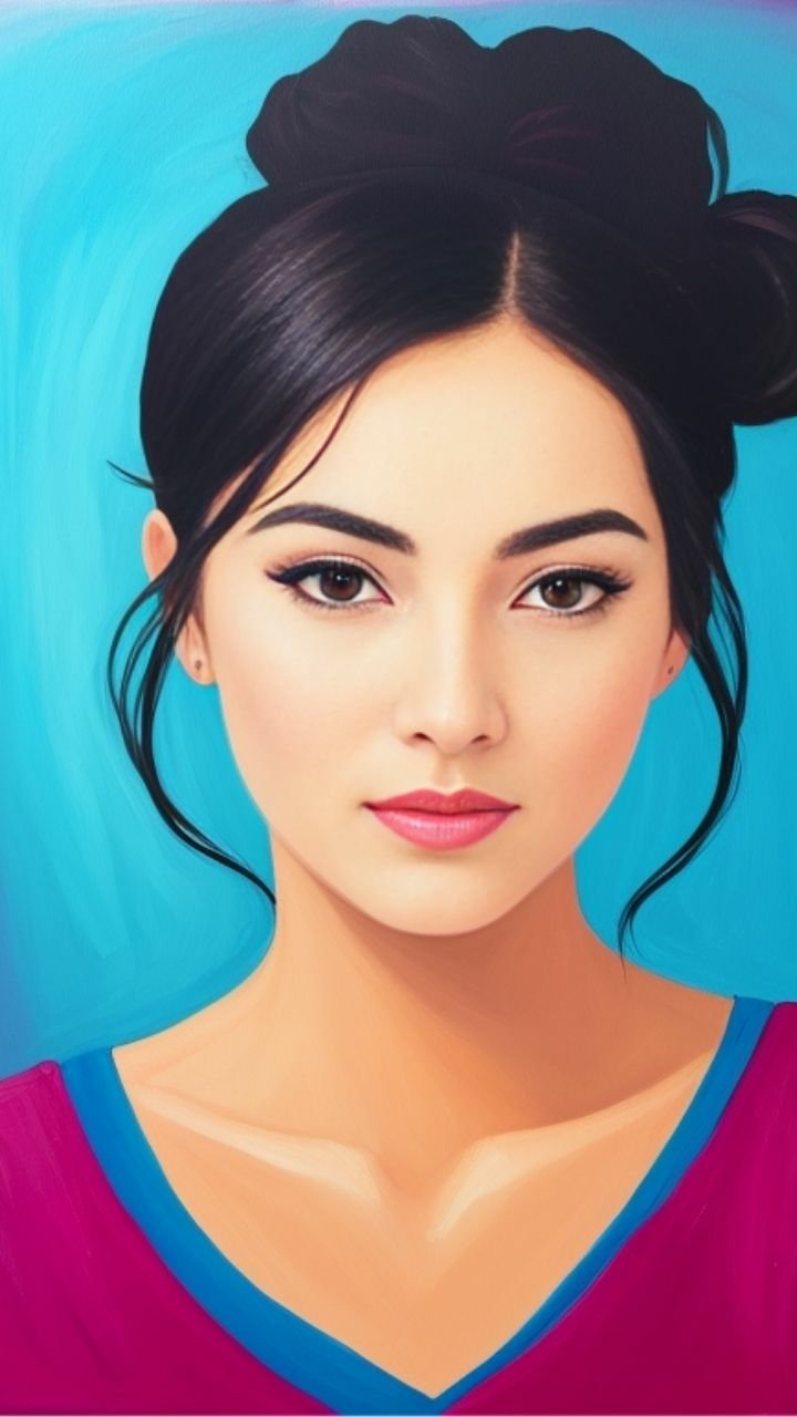 Download Oil Painting Portrait Phone Wallpaper by Young.Z Hunk