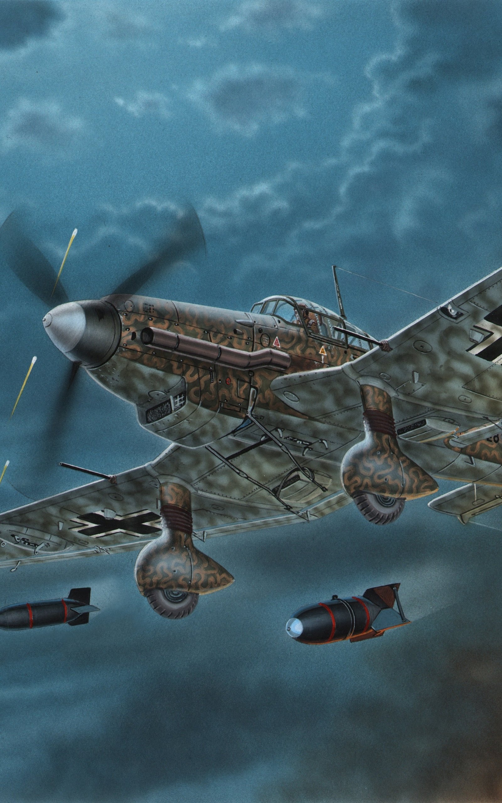 Download Military Junkers Ju 87 Phone Wallpaper