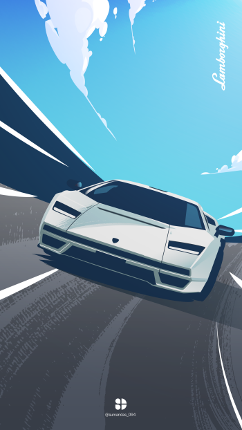  Lamborghini countach lpi 800-4 wallpaper by sumandas094