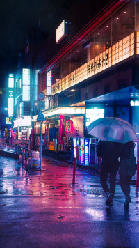 Man Made Osaka Phone, Night, Street, Japan, 1080x2400 Japan, HD