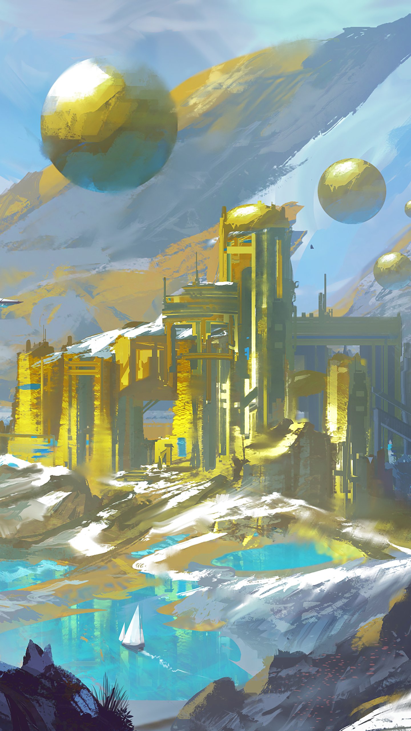 Download Sci Fi City Sci Fi City Phone Wallpaper by Byzwa Dher - Mobile ...