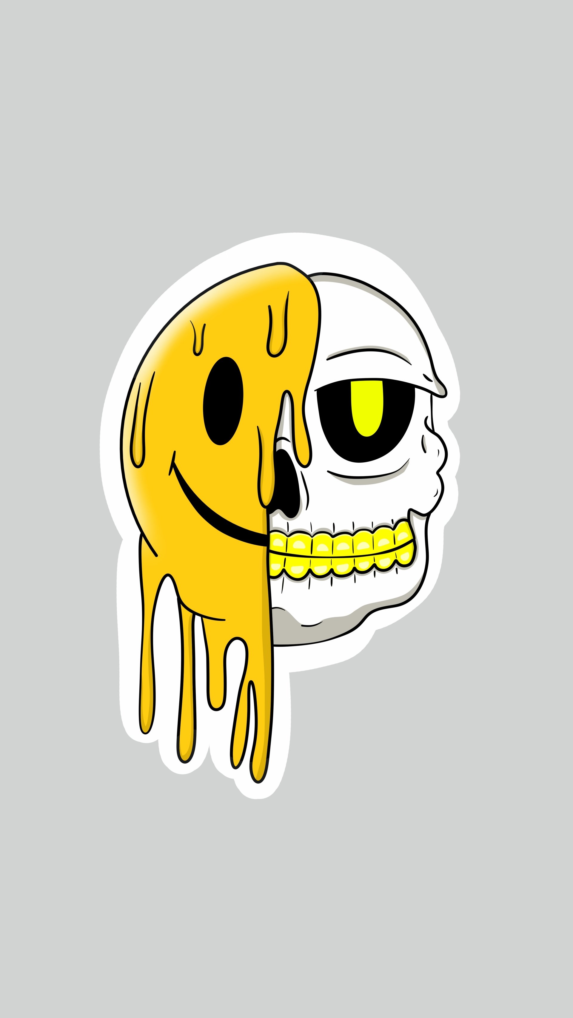 Skull happy by JORSART