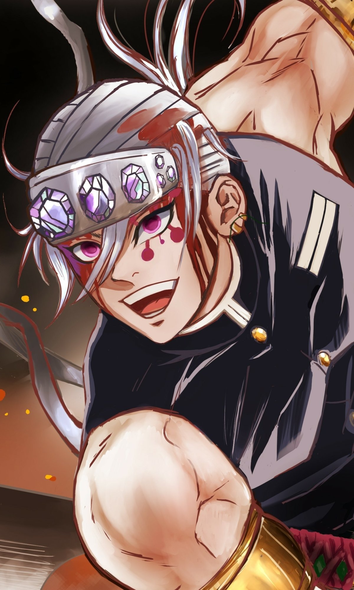 Download Tengen Uzui Anime Demon Slayer: Kimetsu No Yaiba Phone Wallpaper