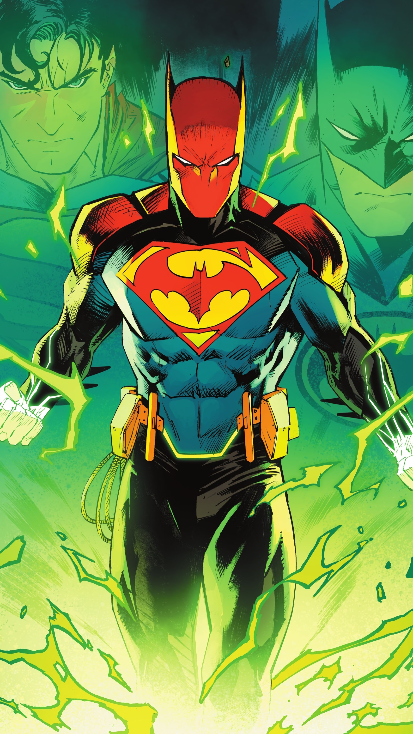 Download Superman Batman Comic Batman/Superman Phone Wallpaper