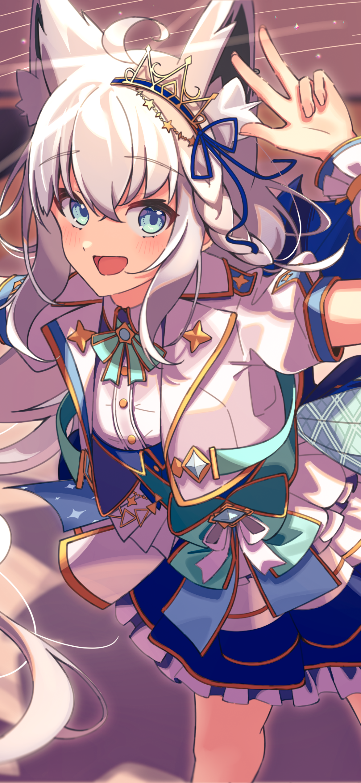 Download Shirakami Fubuki Anime Virtual Youtuber Phone Wallpaper