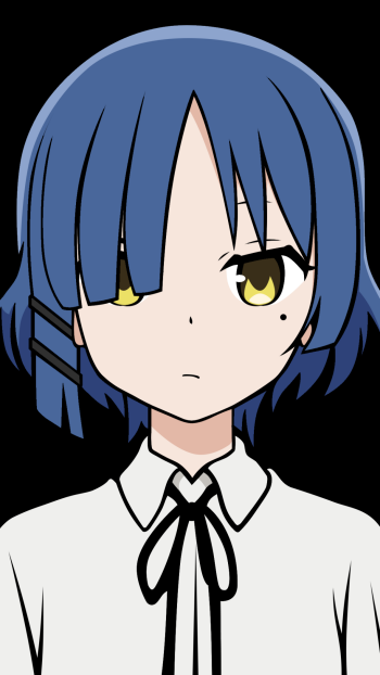 Phone wallpaper featuring Ryou Yamada from Bocchi the Rock! in anime style, designed for both iPhone and Android displays.