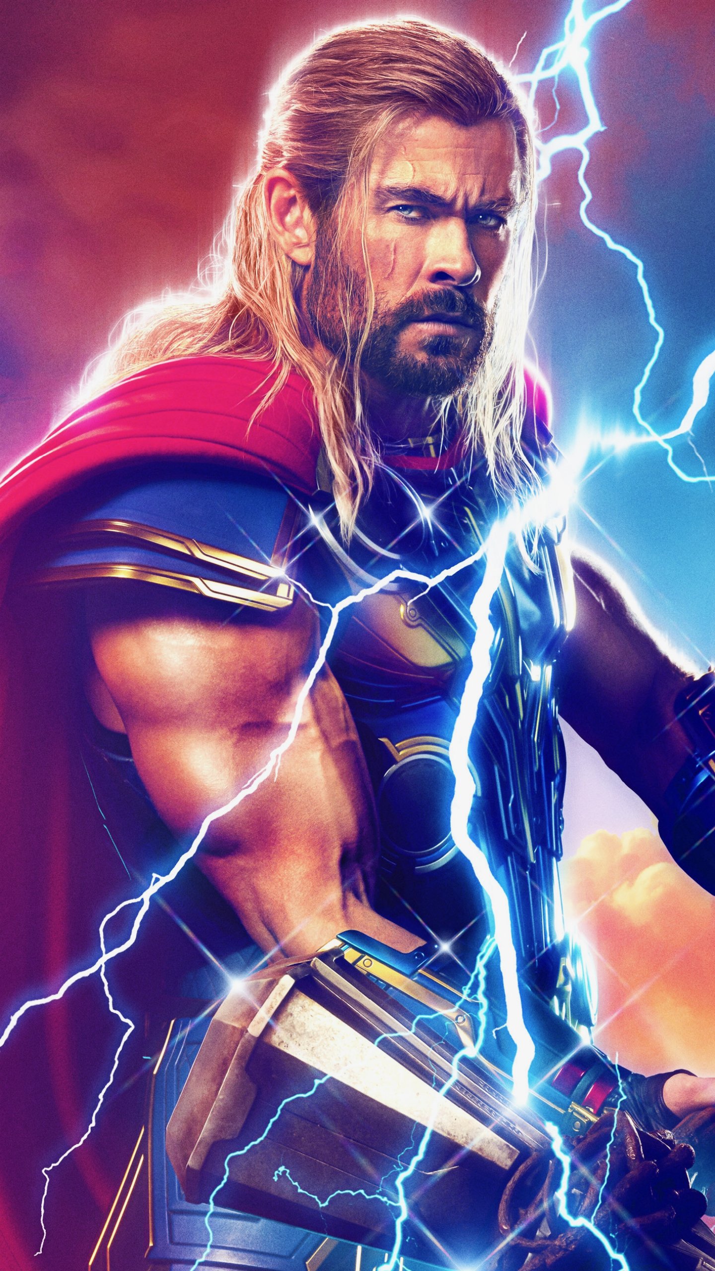 Download Chris Hemsworth Thor Movie Thor: Love And Thunder Phone Wallpaper