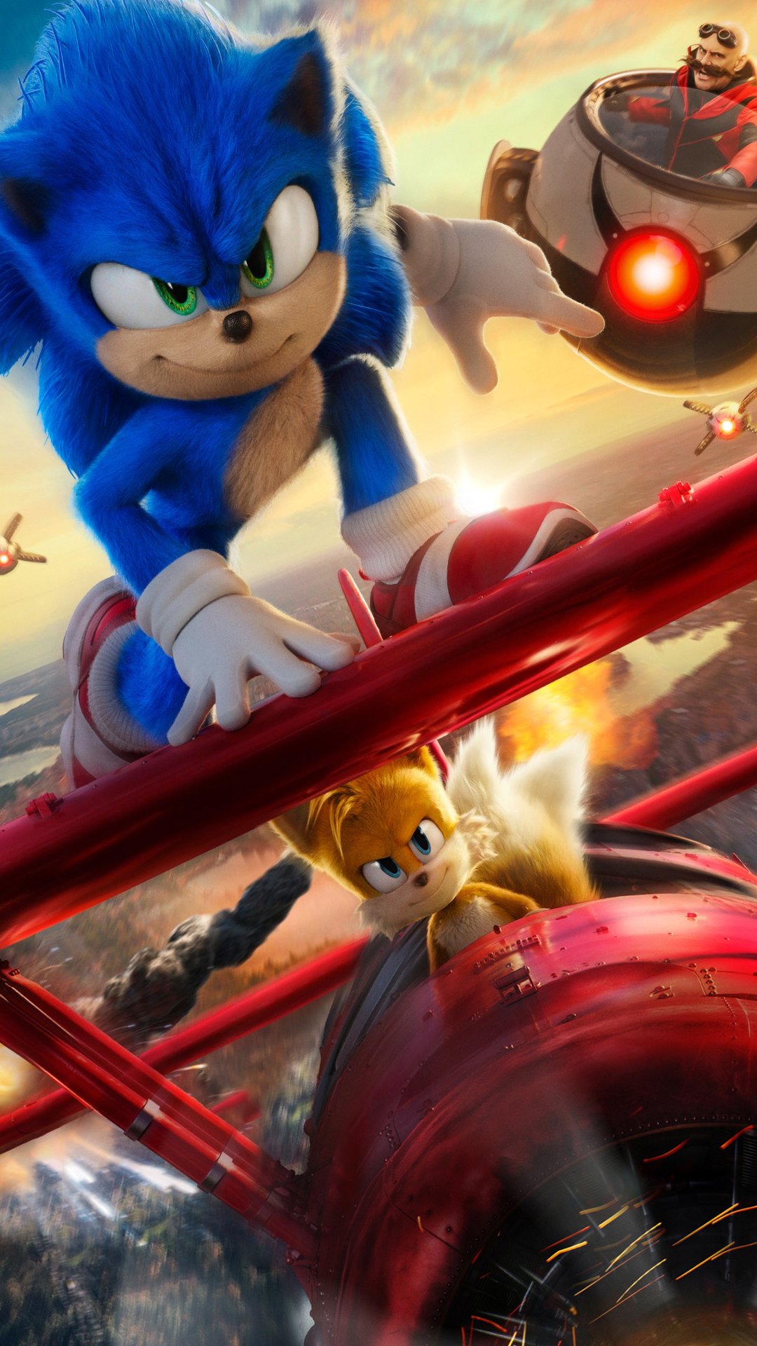 Download Miles 'Tails' Prower Movie Sonic The Hedgehog 2 Phone Wallpaper