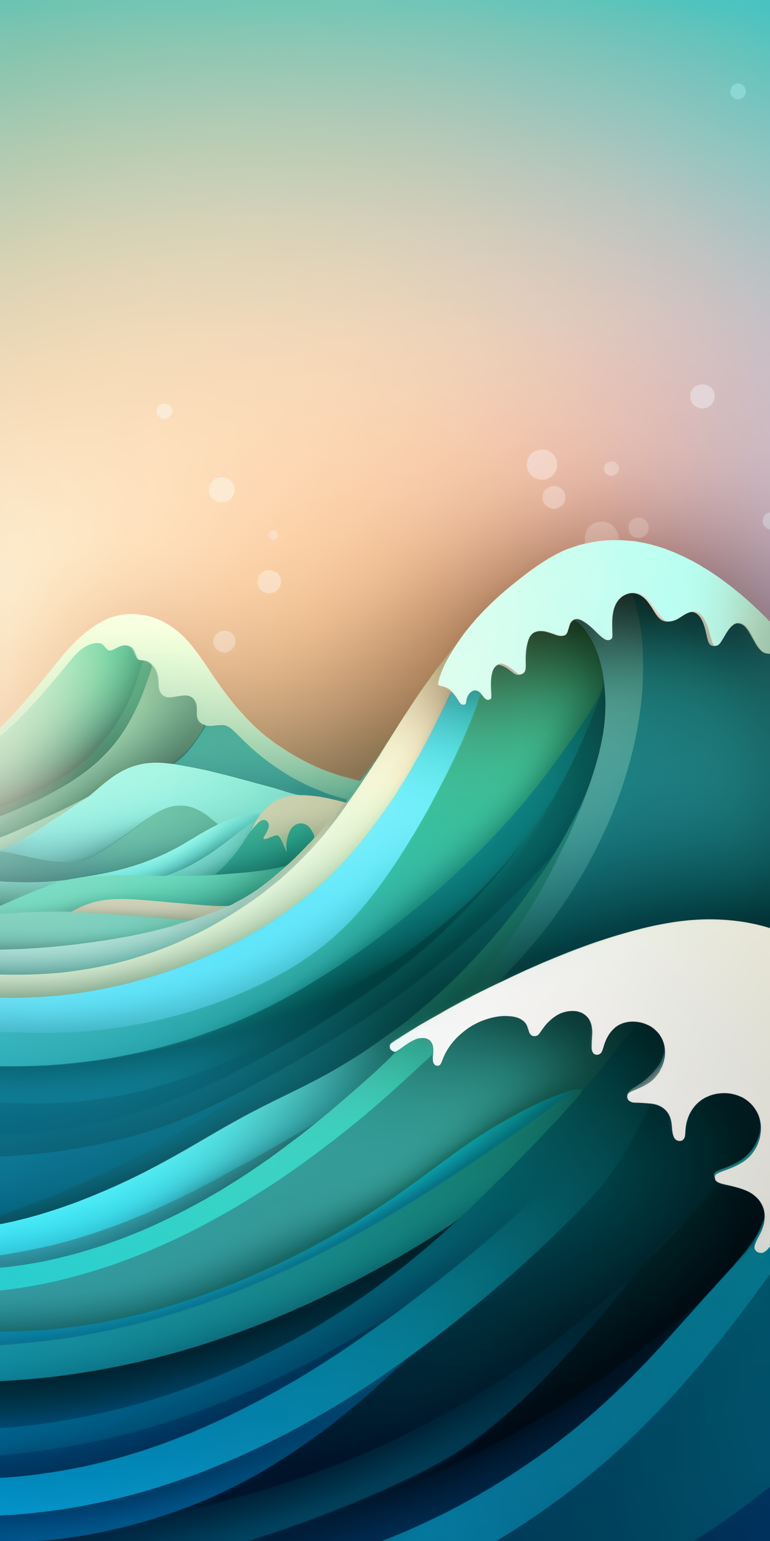 Download Artistic Wave Phone Wallpaper