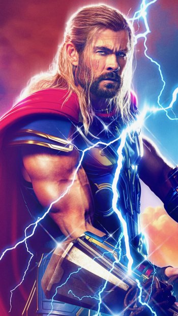 Chris Hemsworth Thor movie Thor: Love and Thunder Phone Wallpaper