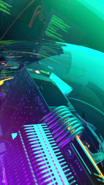  Chiptos X Wires Mobile iPhone Android Abstract NFT Wallpaper 4k Background Gloss Glass Computer PC C