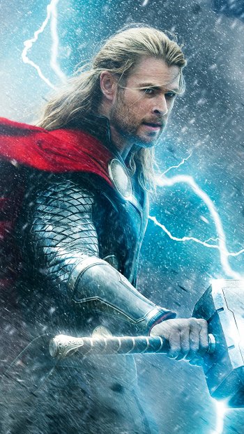 Chris Hemsworth Thor movie Thor: The Dark World Phone Wallpaper