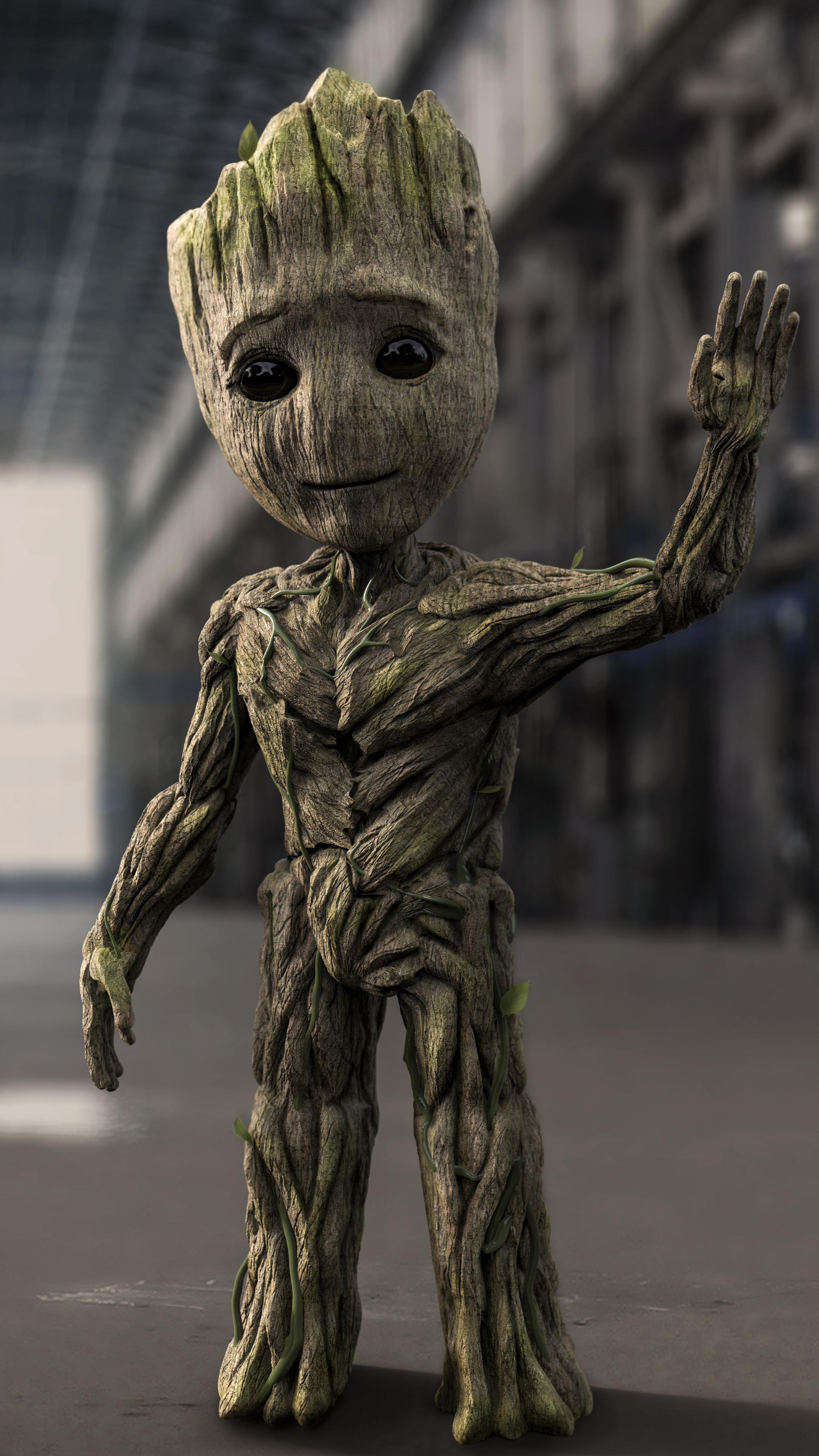 Groot Phone Wallpaper by Andres Rios