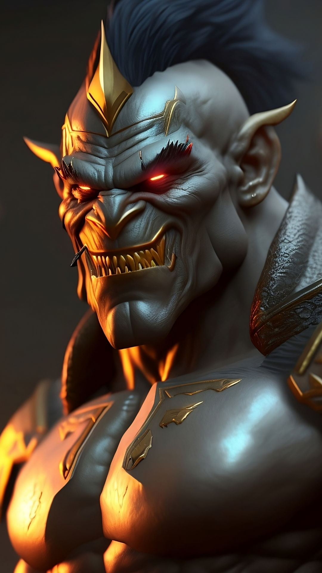 Demonic Orc Wallpaper by cevo