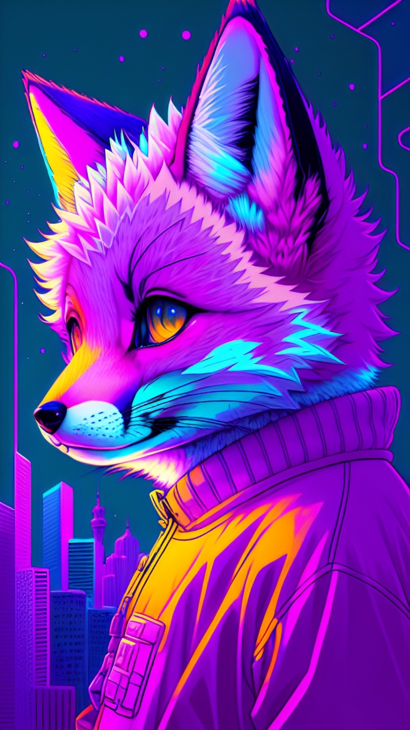 Download AI Art Animal Phone Wallpaper