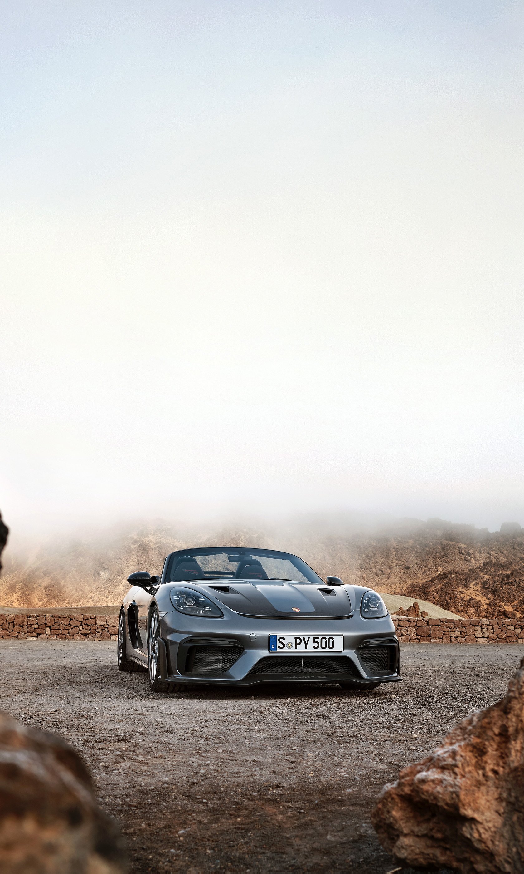 Download Vehicle Porsche 718 Spyder Phone Wallpaper