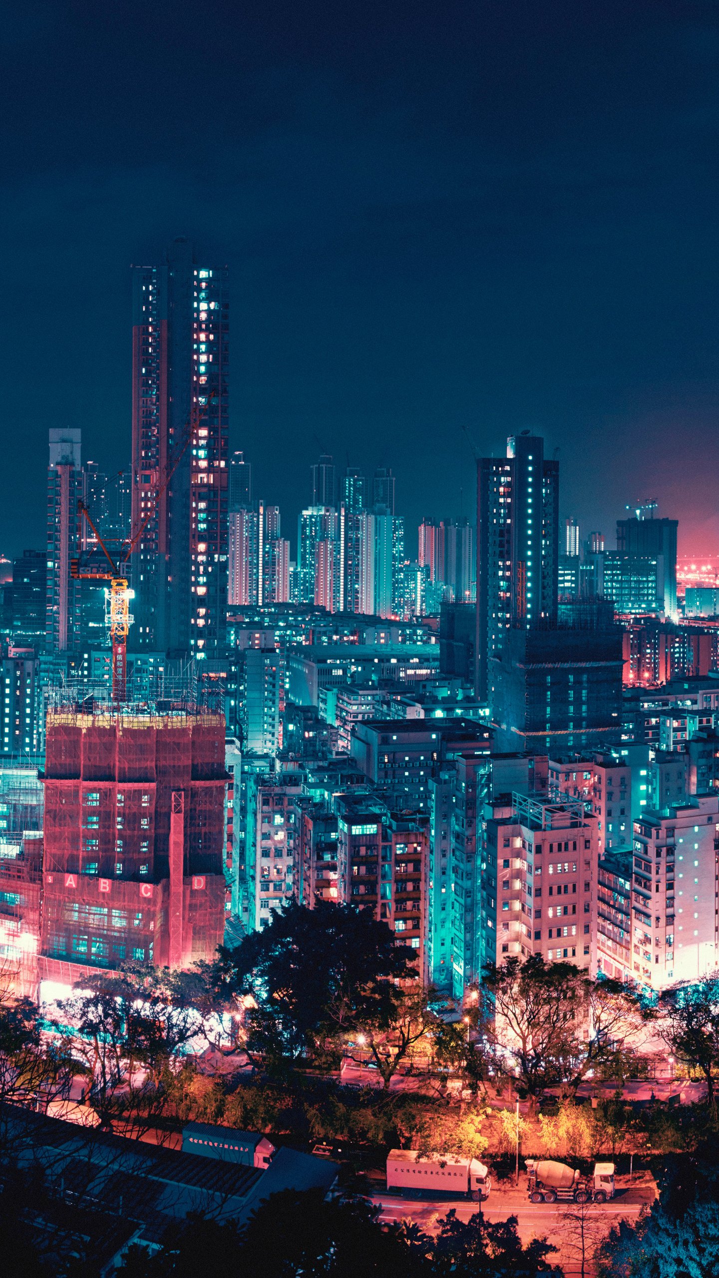 Download Man Made City Phone Wallpaper