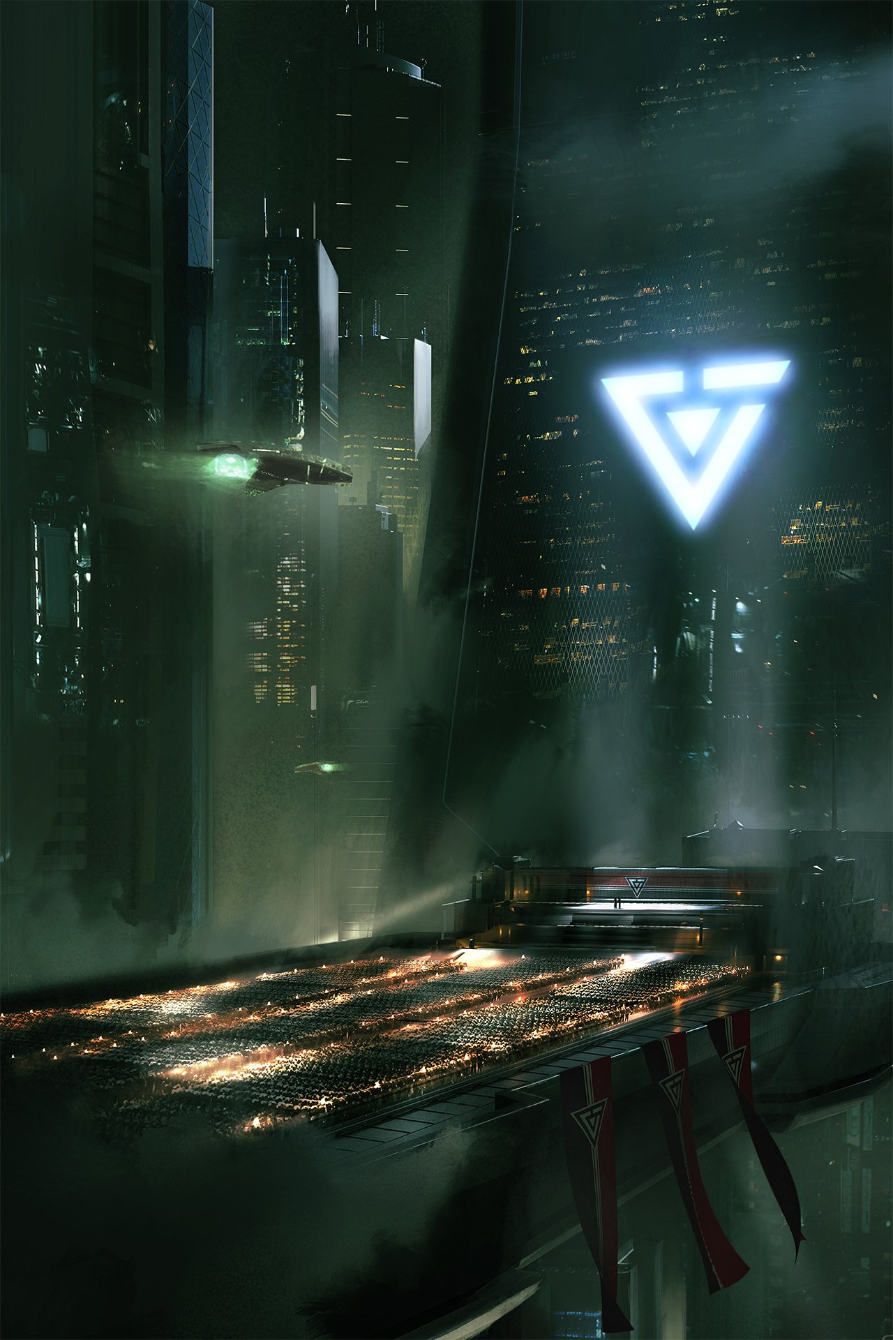 Download Sci Fi City Sci Fi City Phone Wallpaper