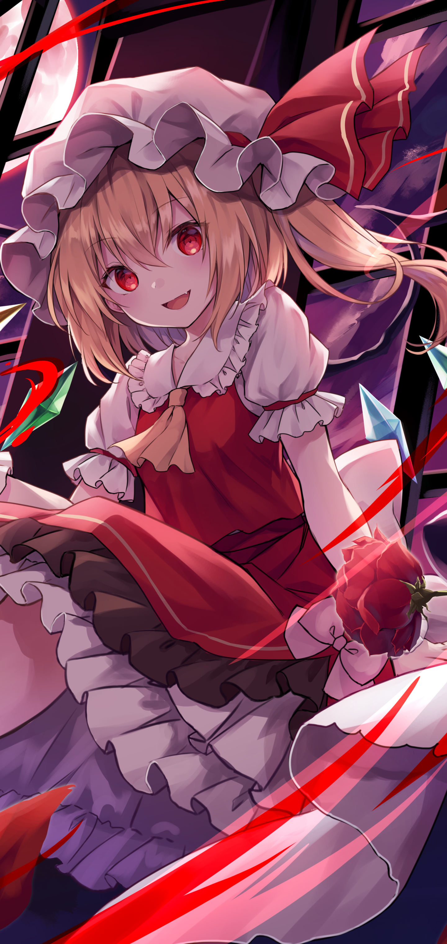 Anime Touhou Phone Wallpaper by くれ〜ぷ