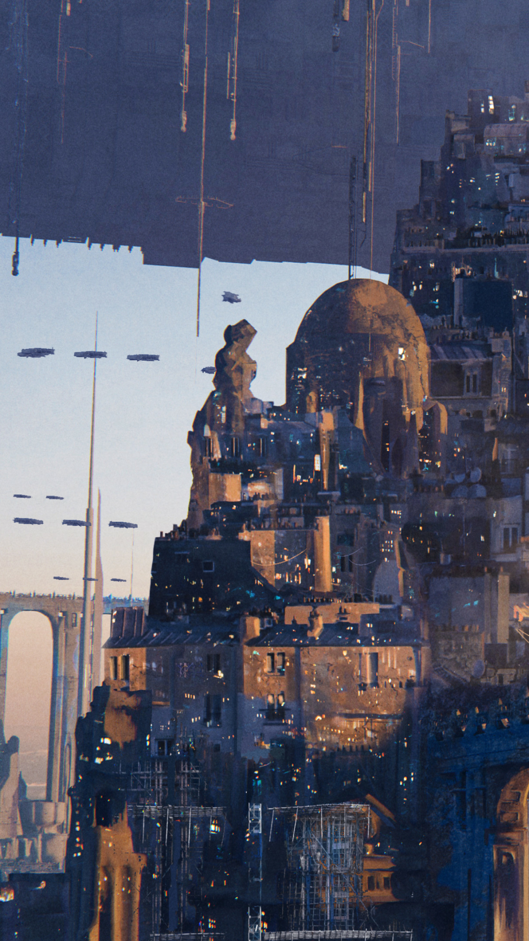 Fantasy City Phone Wallpaper by idil dursun