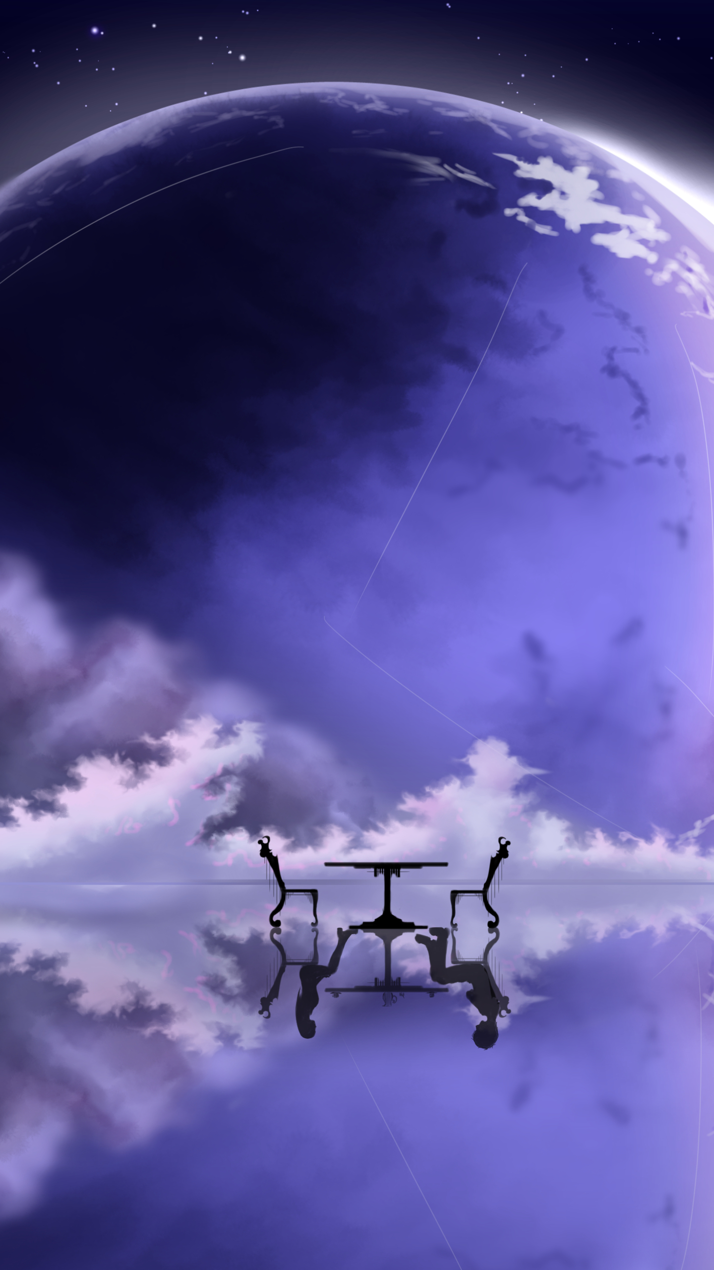 Anime Moon Phone Wallpaper by Nengoro(ネんごろぅ)