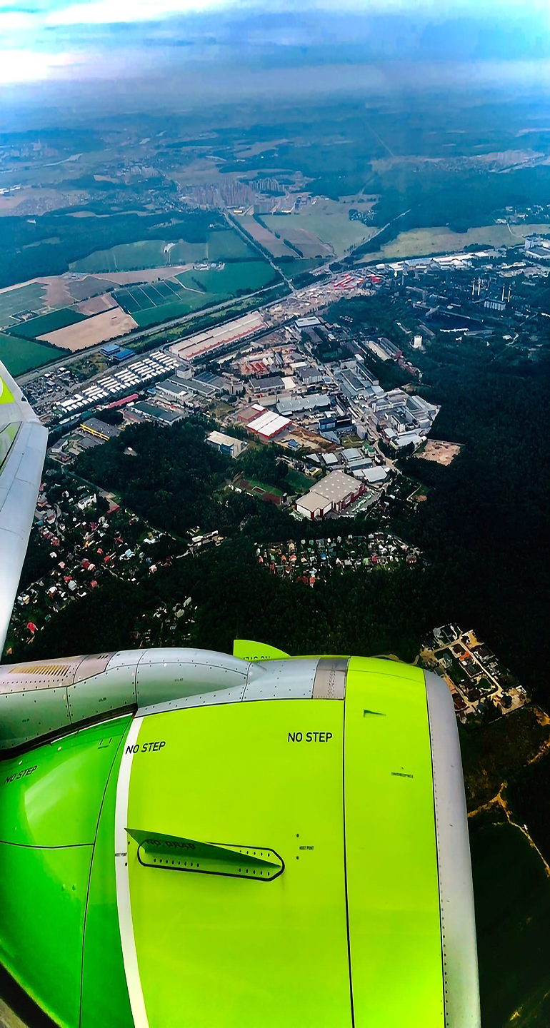 Airplane flying view by MARST