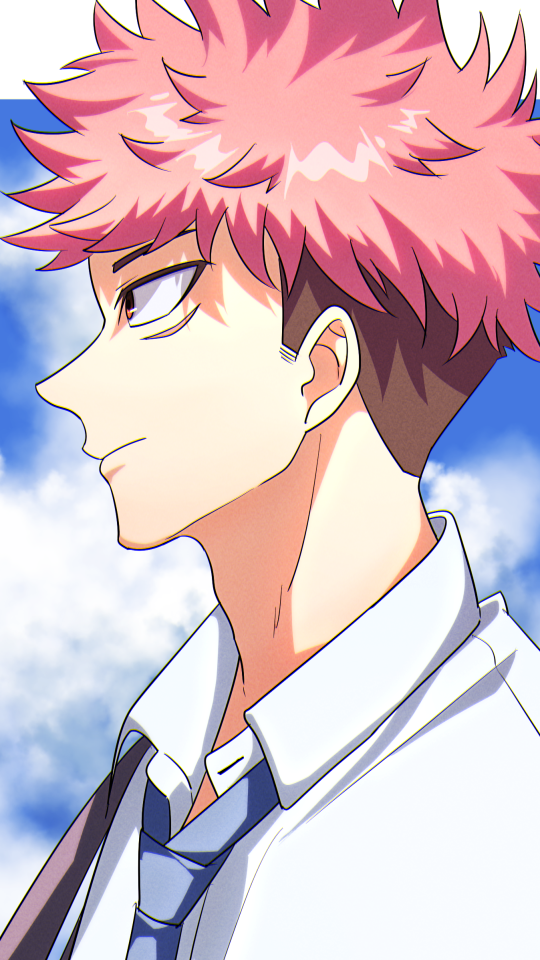 Download Anime Jujutsu Kaisen Yuji Itadori Phone Wallpaper