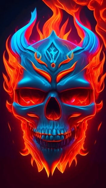  Skull fire